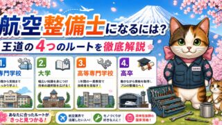 航空整備士になるには？王道の4つのルートを徹底解説