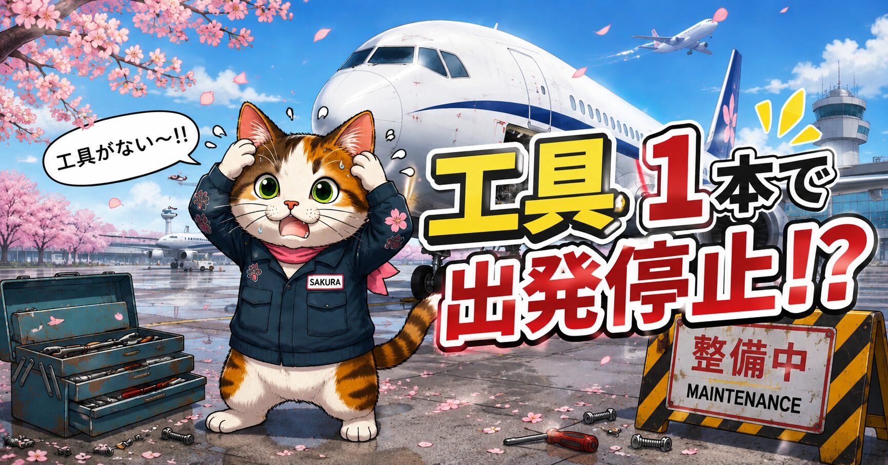 航空整備士の工具管理｜1本でも紛失したら出発停止になる理由