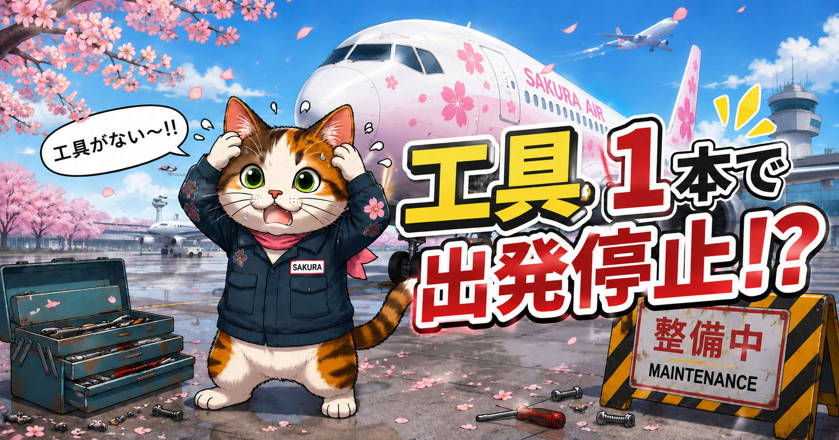 工具1本で出発停止⁉︎