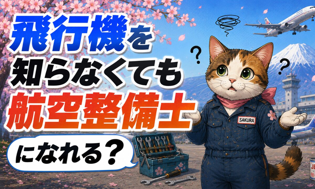 飛行機を知らなくても航空整備士になれる？