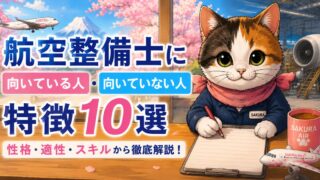航空整備士に向いている人・向いていない人の特徴10選