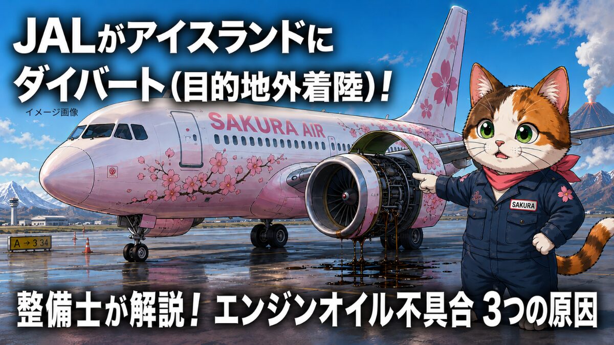 エンジンオイル不具合でアイスランドにダイバートしたJAL A350-1000