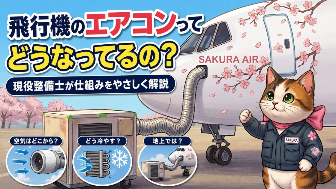 飛行機のエアコンってどうなってるの？現役整備士が仕組みをやさしく解説