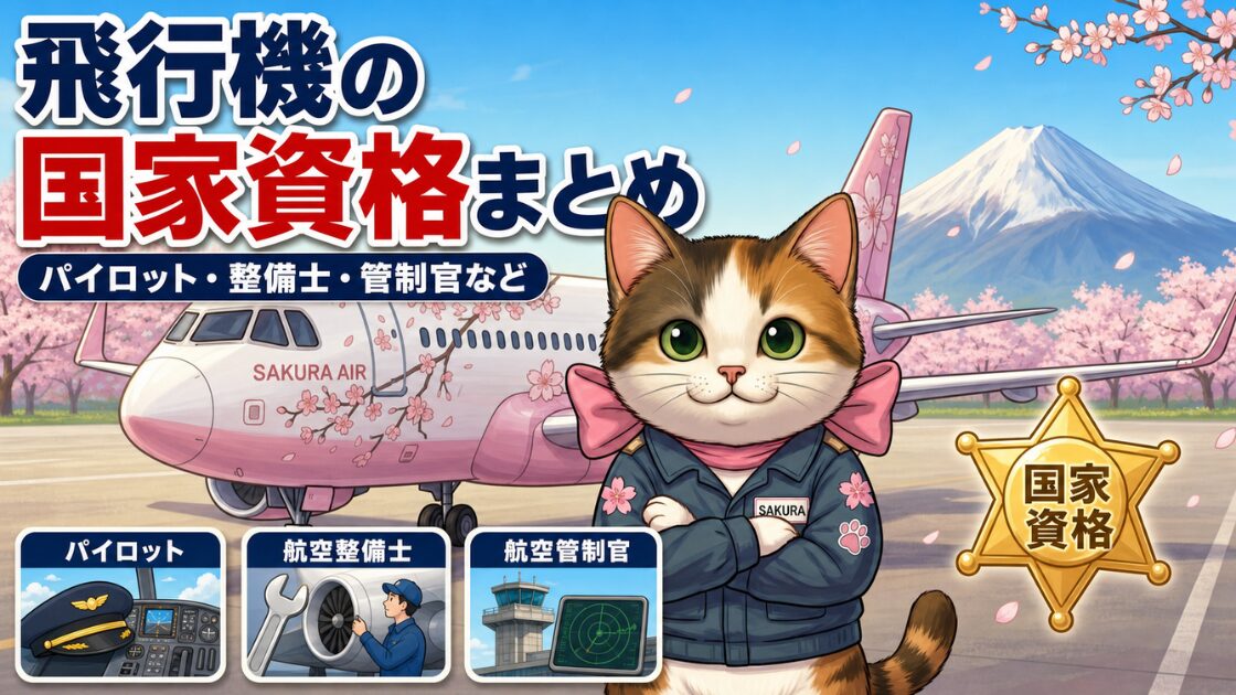 飛行機の国家資格まとめ｜パイロット・整備士・管制官などを現役整備士が解説