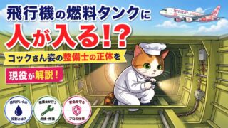 飛行機の燃料タンクに人が入る！？コックさん姿の整備士の正体を現役が解説