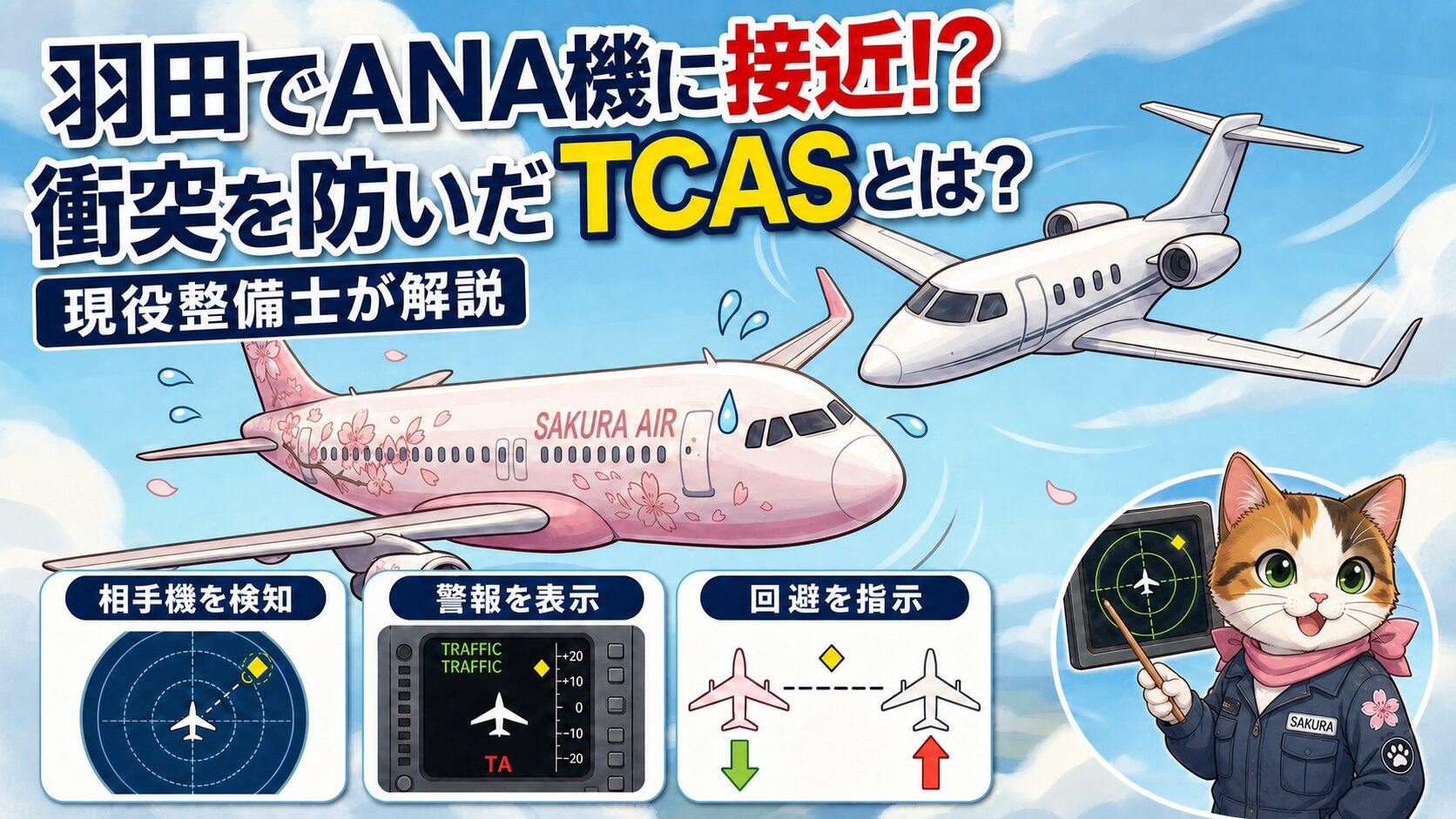羽田でANA機に接近⁉︎ 衝突を防いだTCASとは？現役整備士が解説