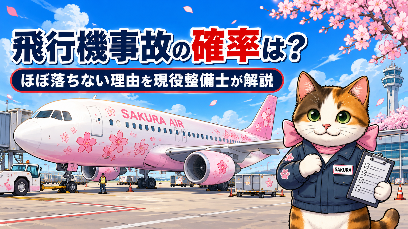 飛行機事故の確率は？「ほぼ落ちない」理由を現役整備士が解説