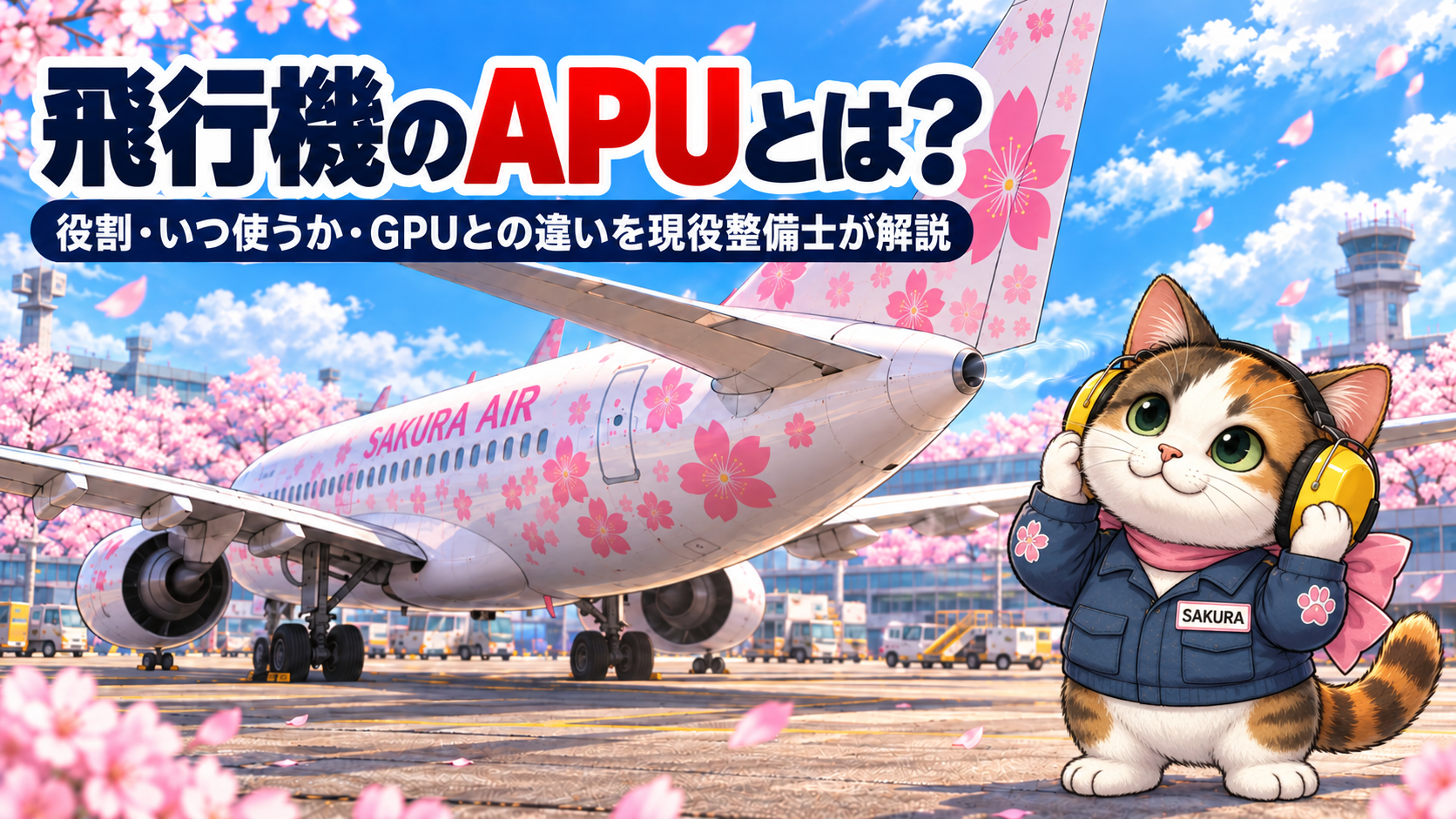飛行機のAPUとは？役割・いつ使うか・GPUとの違いを現役整備士が解説